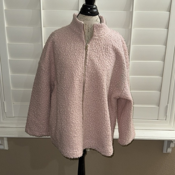 Anne Klein Sherpa Jacket - Picture 1 of 13